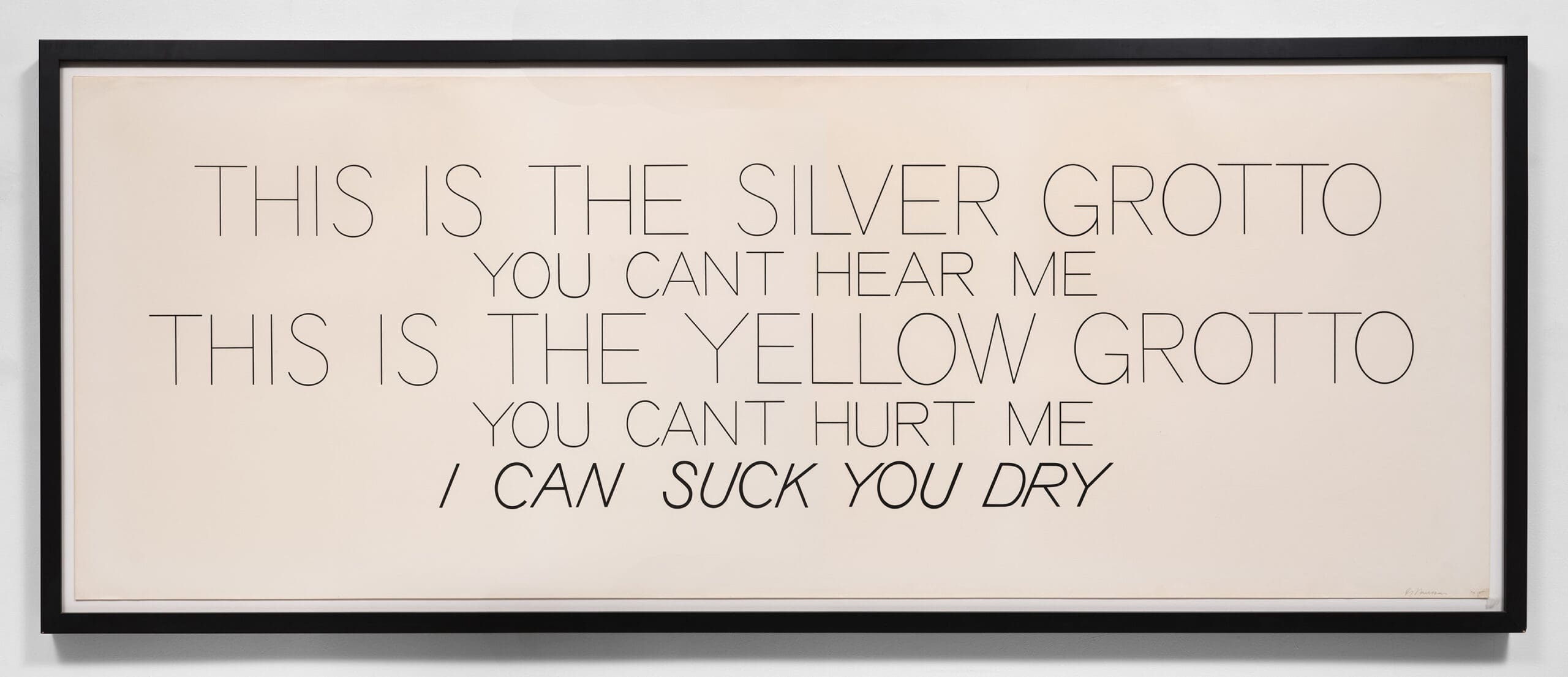 Silver Grotto/Yellow Grotto by Bruce Nauman