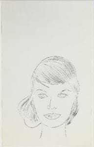 Female Head by Andy Warhol