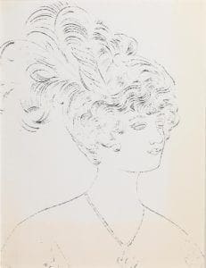 Female Head by Andy Warhol