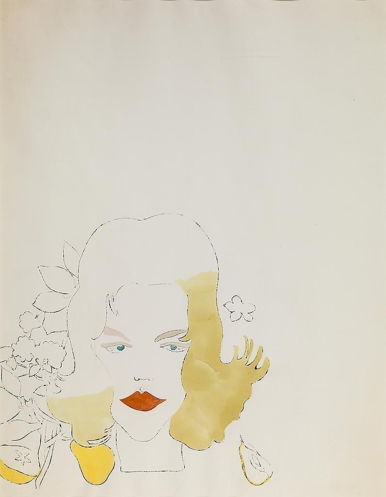 Female Head by Andy Warhol