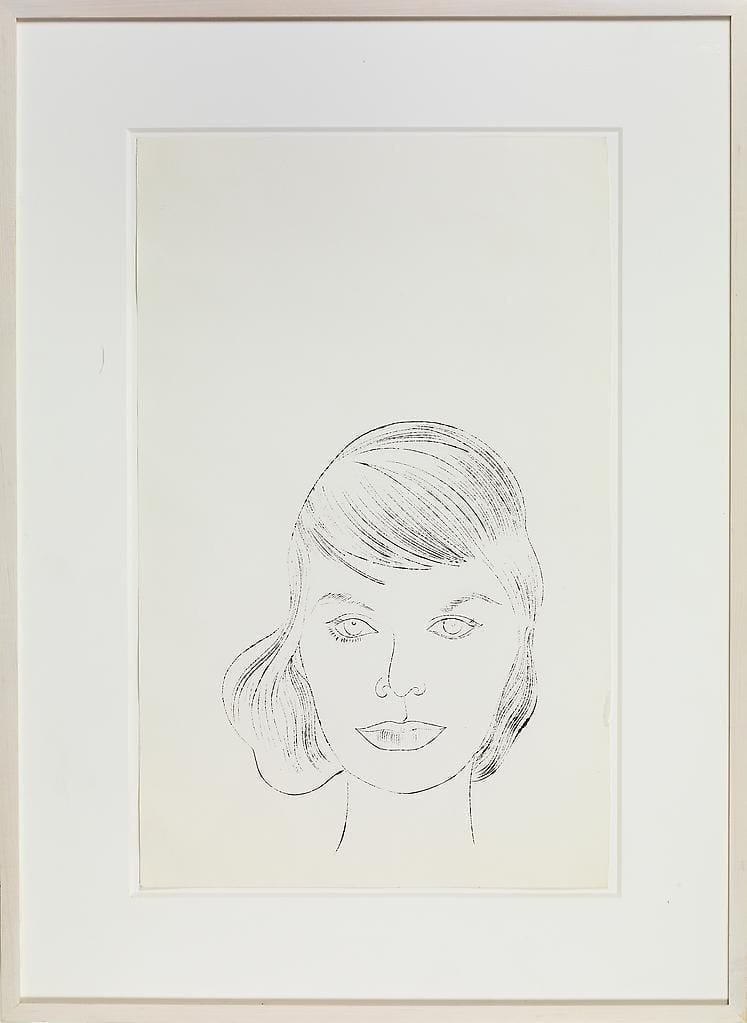 Female Head by Andy Warhol