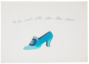 In Her Sweet Little Alice Blue Shoes by Andy Warhol