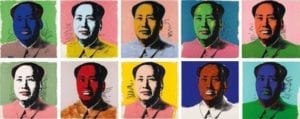 Mao, 1972, complete portfolio of twn screenprints by Andy Warhol
