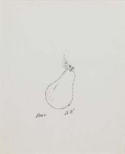 Pear, ca.1957 Medium: Ink on paper