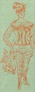 Tattooed Woman Holding Rose by Andy Warhol