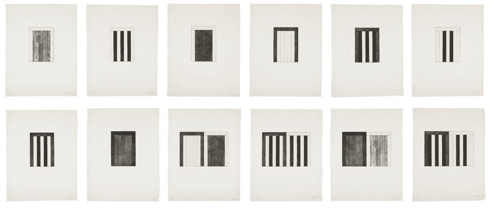 12 Views for Caroline Tatyana, 1977-79, Etchings with aquatint by Brice Marden