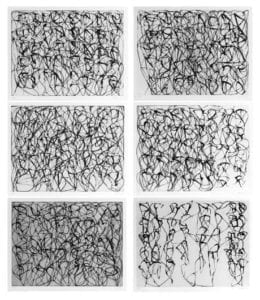 Brice Marden, Cold Mountain Series: Zen Studies 1-6, 1991, Set of 6 etchings with aquatint