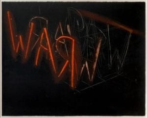 Raw War, 1971, Lithograph by Bruce Nauman