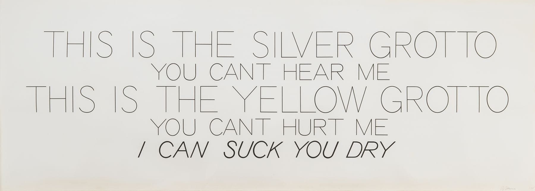 Silver Grotto/Yellow Grotto, 1975