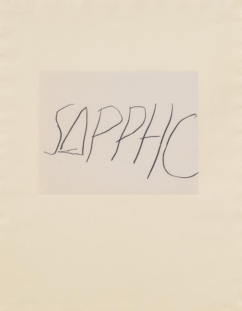 Five Greek Poets and a Philosopher by Cy Twombly