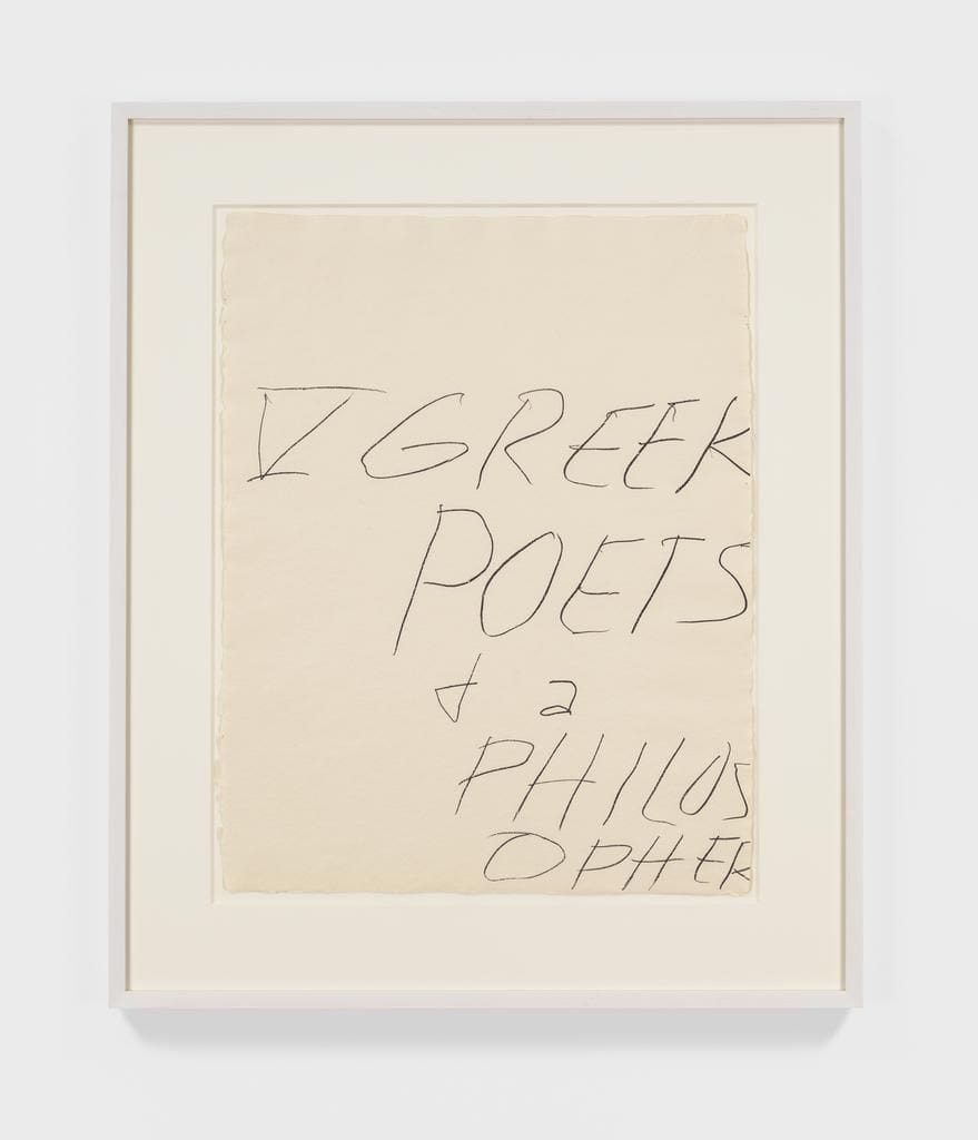 Five Greek Poets and a Philosopher by Cy Twombly