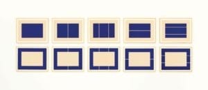 Untitled, 1988, the complete set of ten woodcuts by Donald Judd