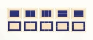 Untitled, 1988, the complete set of ten woodcuts by Donald Judd
