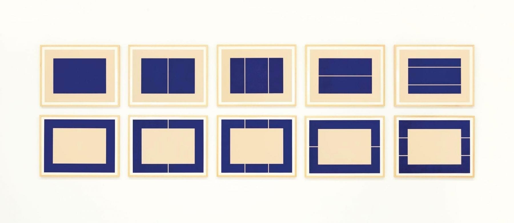 Untitled, 1988, the complete set of ten woodcuts by Donald Judd