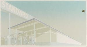 Cheese Mold Standard with Olive, 1969, Screenprint by Edward Ruscha