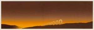 Hollywood, 1968, Screenprint by Edward Ruscha