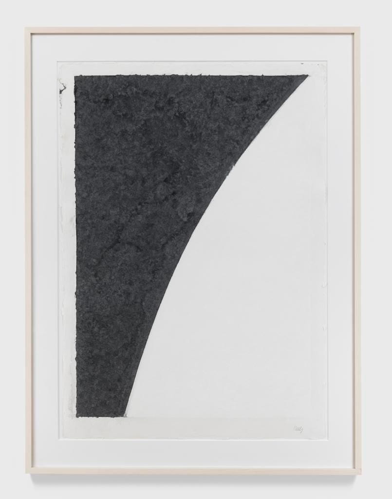 Colored Paper Image I (White Curve with Black I), 1976