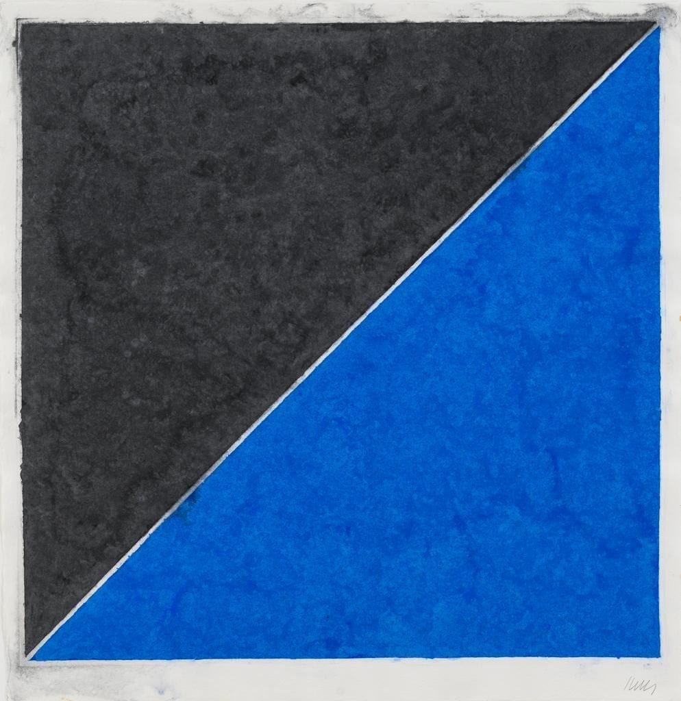 Colored Paper Image XV (Dark Gray with Blue), 1976