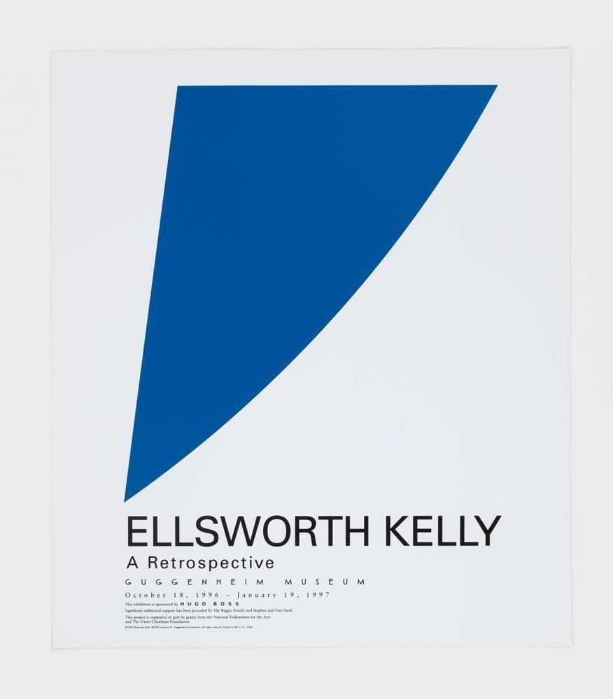 Ellsworth Kelly, A Retrospective (Blue Curve), 1996