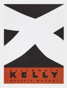 Ellsworth Kelly, Galerie Maeght (Black Over Red), 1958