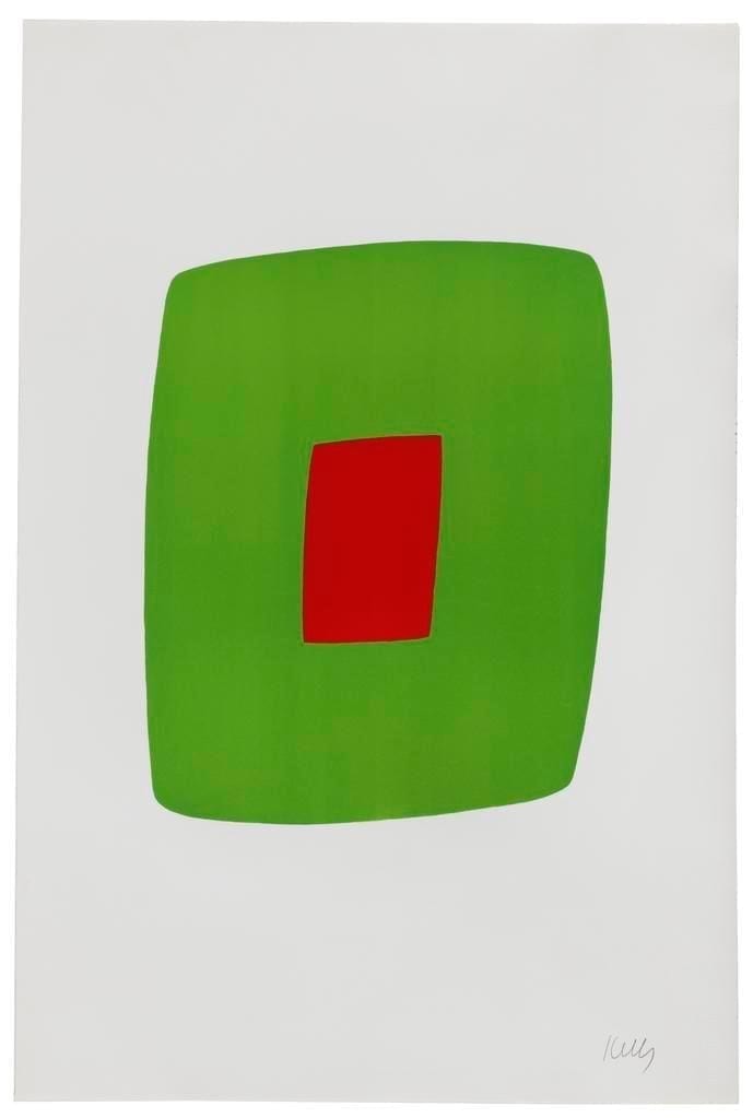 Green with Red by Ellsworth Kelly