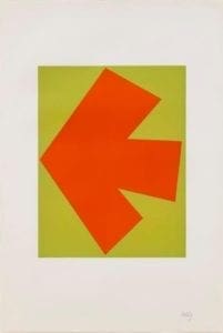 Orange over Green by Ellsworth Kelly