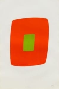 Orange with Green by Ellsworth Kelly