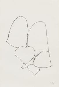 String Bean Leaves II by Ellsworth Kelly