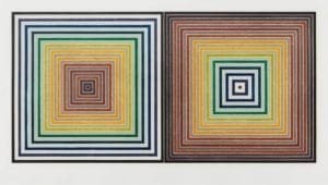 Double Gray Scramble, 1973, screenprint by Frank Stella