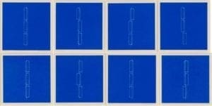 Mappe mit 8, 1979,  complete set of 8 linocuts by Fred Sandback