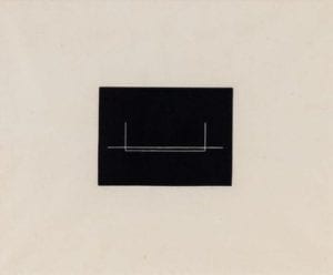 Untitled, 1975 Medium: Linocut in black on Japanese paper