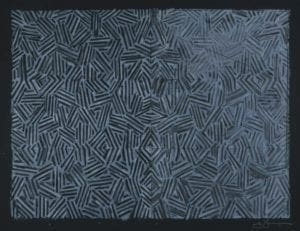 Corpse and Mirror, 1976, Lithograph by Jasper Johns