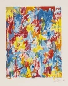 False Start I, 1962, lithograph by Jasper Johns