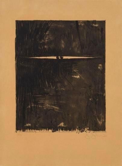 Painting with Two Balls II, 1962, lithograph by Jasper Johns