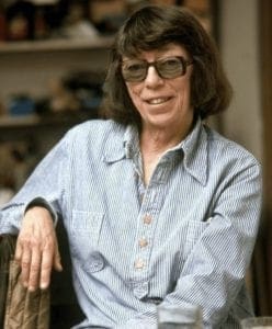 A portrait of the artist Joan Mitchell