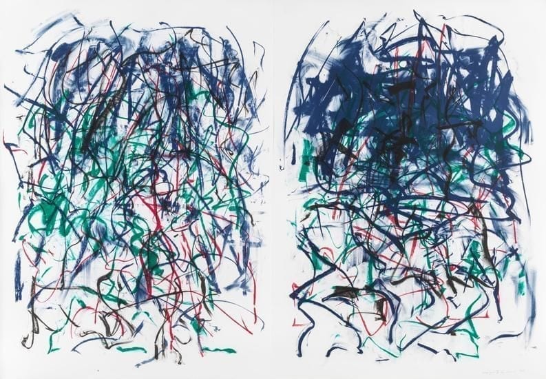 Joan Mitchell, Sunflowers II, 1992, Lithograph on two sheets of paper