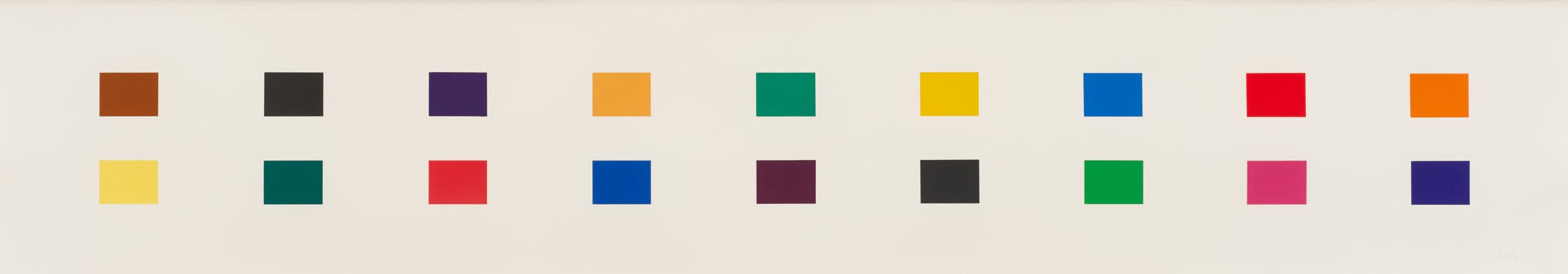 エルズワース・ケリー　リトグラフ Ellsworth Kelly - 18 Colors, Cincinnati, 1979-82, lithograph