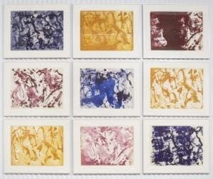 Lee Krasner, Long Lines for Lee Krasner, 1970, Complete set of nine lithographs in color
