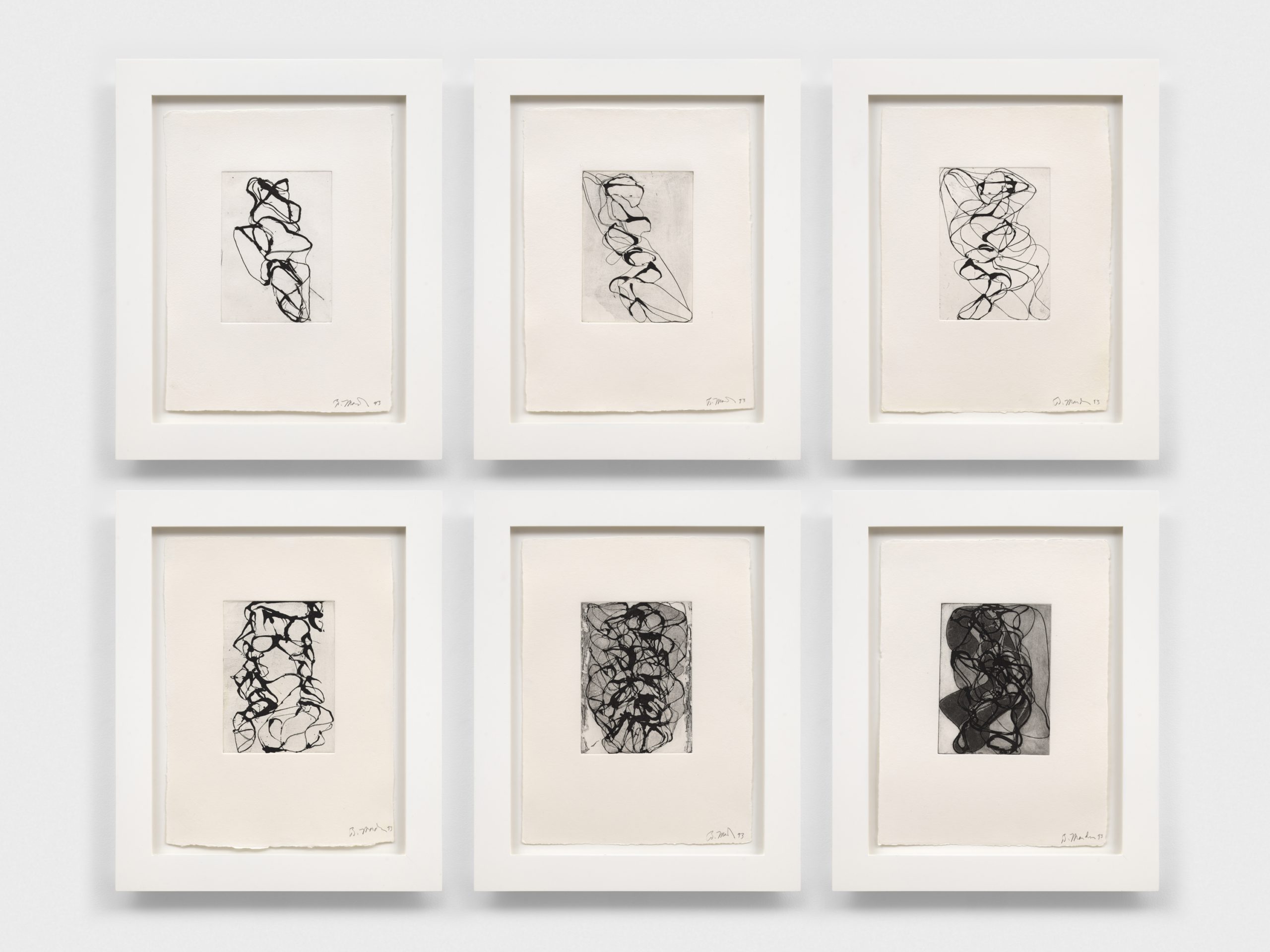 Han Shan Exit 1-6 by Brice Marden