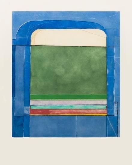 Richard Diebenkorn, Blue Surround, 1982, Etching with drypoint and aquatint