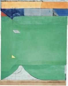 Richard Diebenkorn, Green, 1986, Aquatint, etching, and drypoint