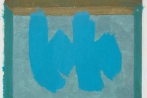 Blue Elegy, 1987, Lithograph and etching in color by Robert Motherwell