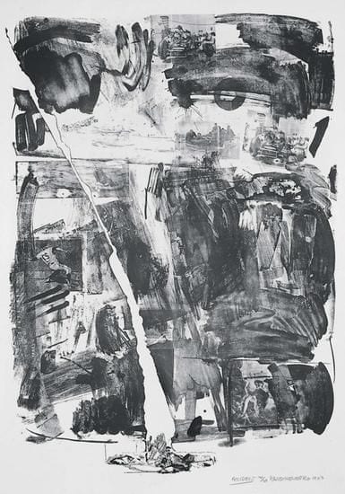 Accident, 1963, Lithograph by Robert Rauschenberg