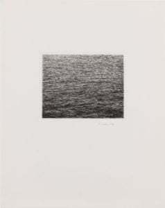 Drypoint – Ocean Surface (Second State) by Vija Celmins