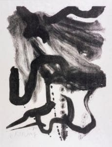 Woman with Corset and Long Hair by Willem de Kooning