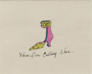 When I’m Calling Shoe by Andy Warhol