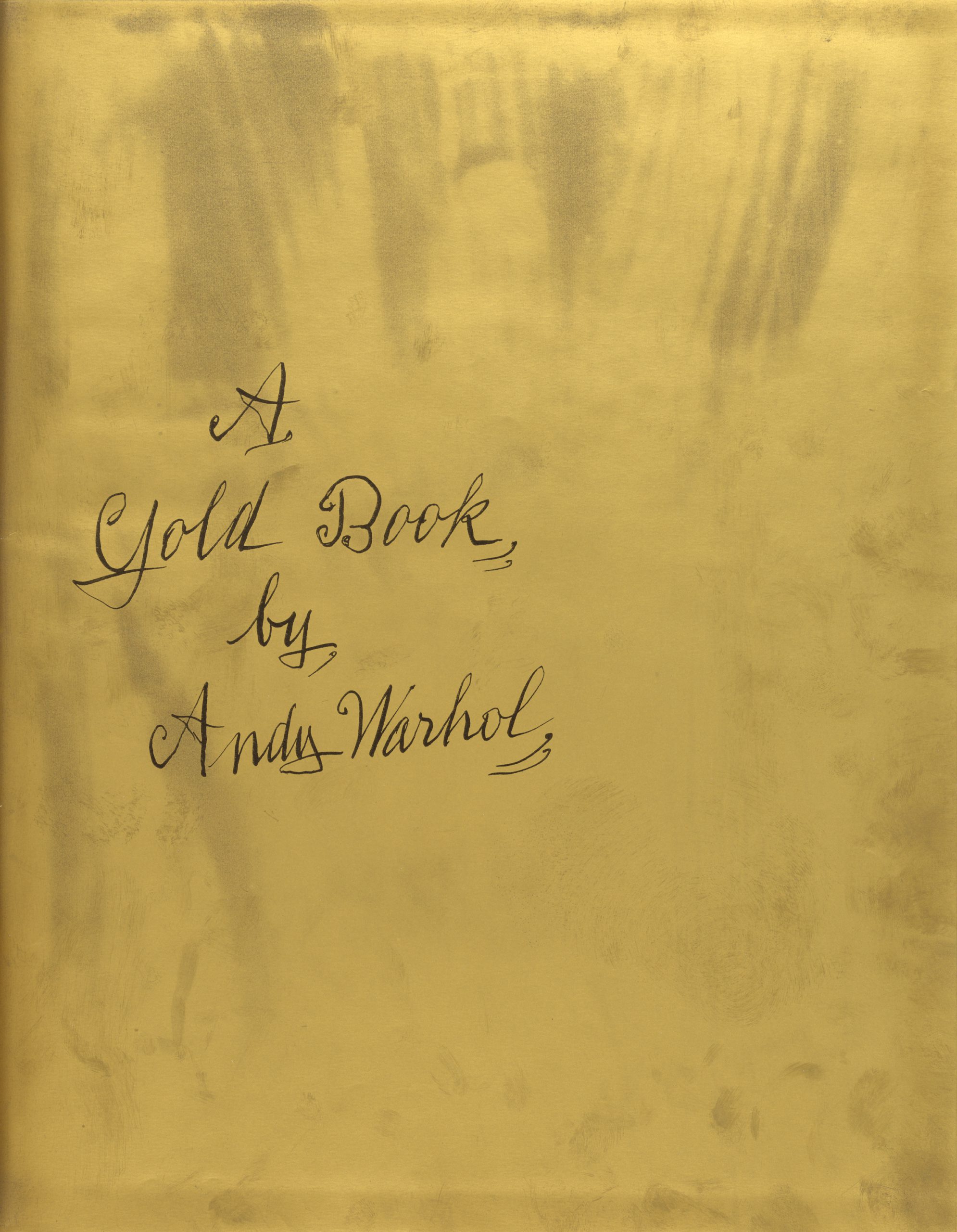 A Gold Book by Andy Warhol