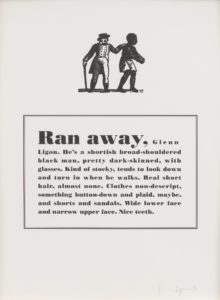 Runaways by Glenn Ligon