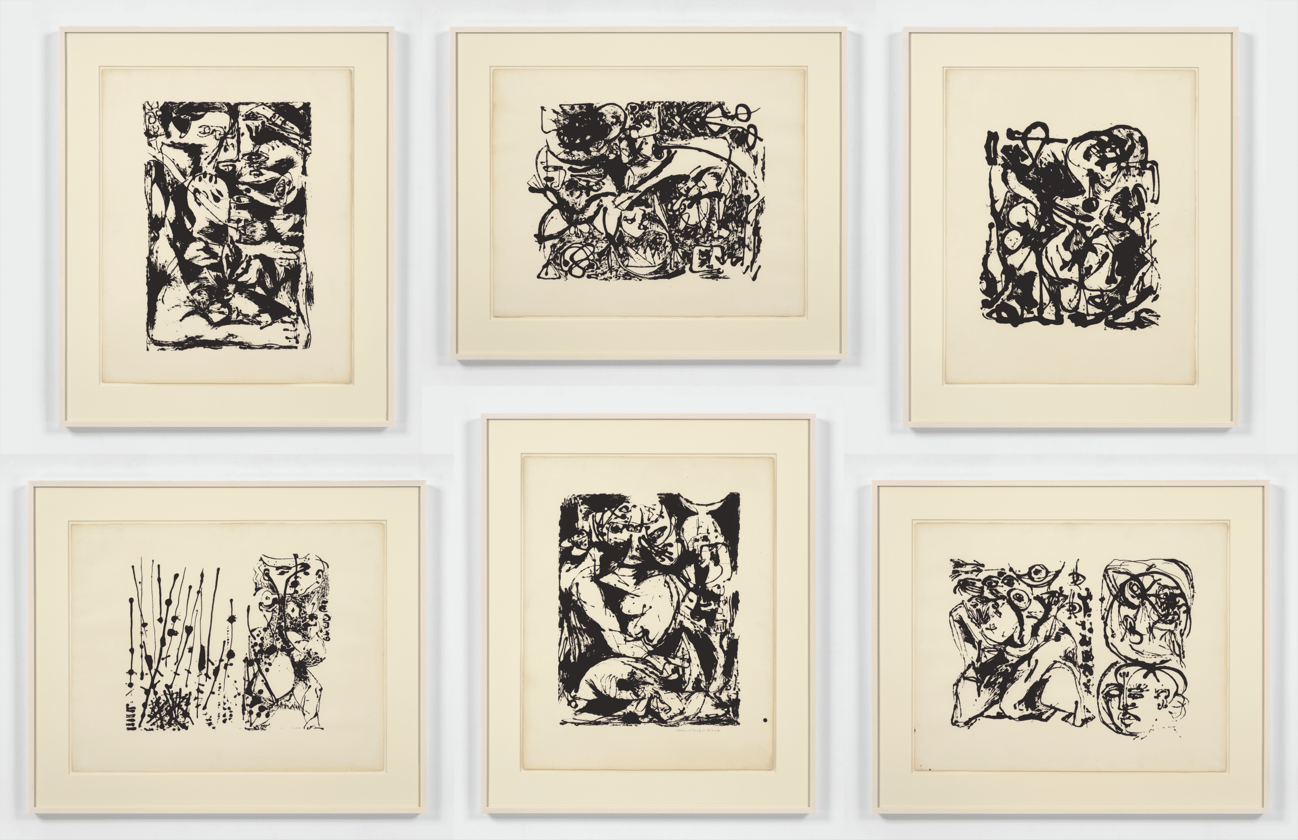 Untitled Portfolio, 1951, Screenprints by Jackson Pollock