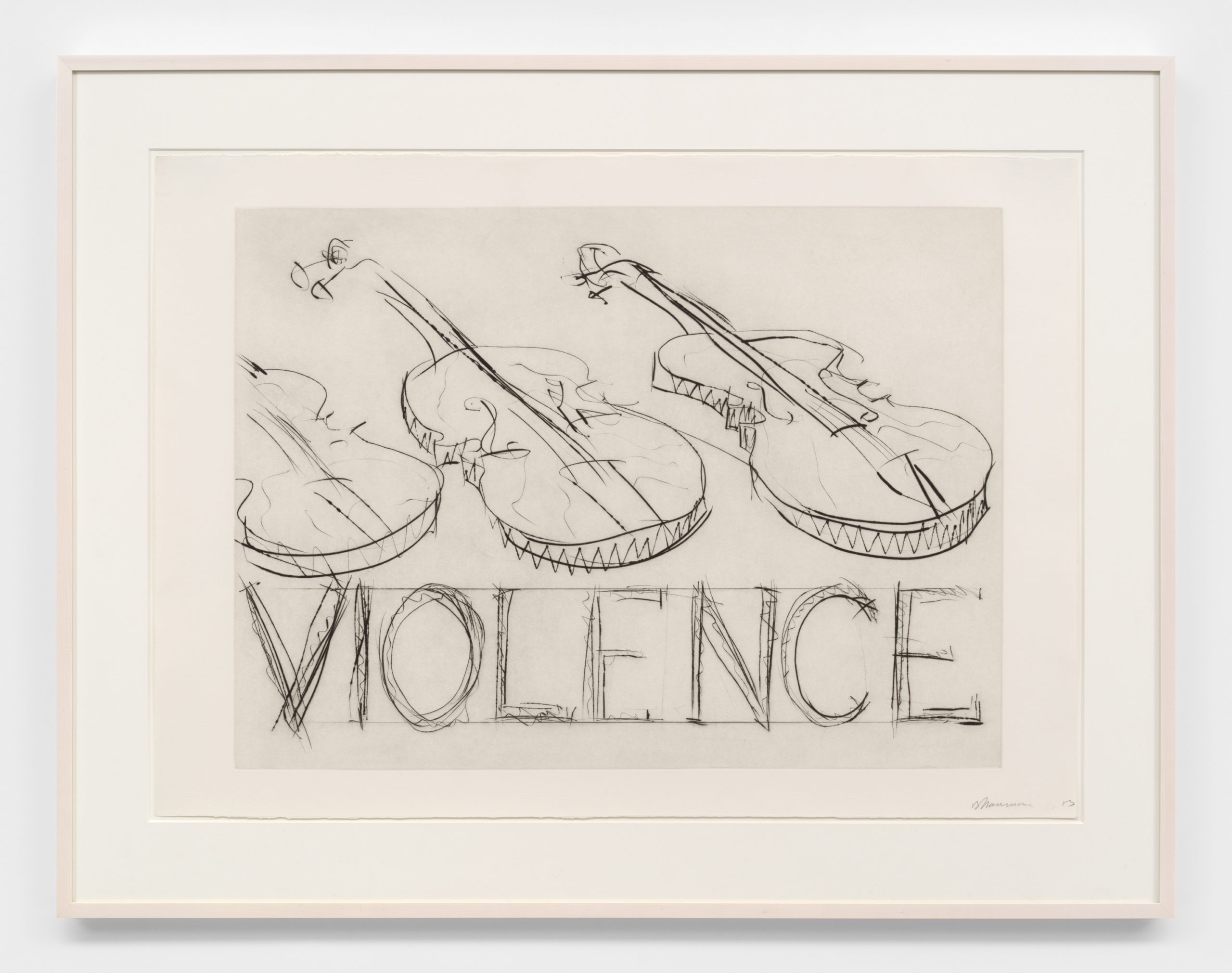 Violins/Violence by Bruce Nauman